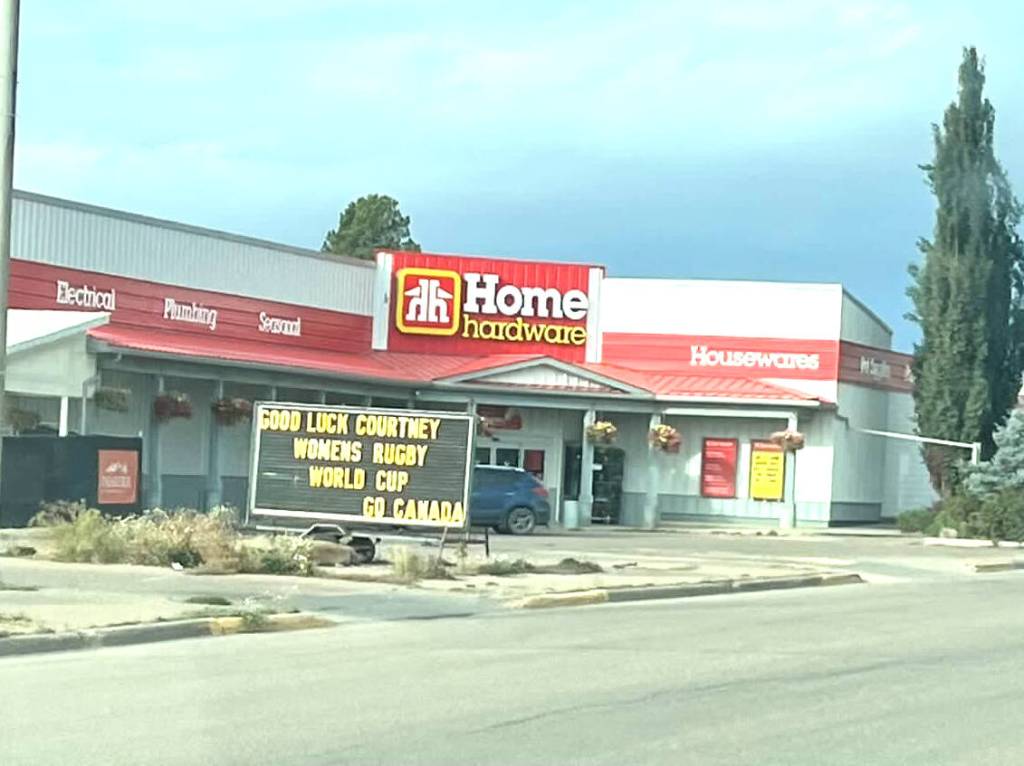The show of support on the home front certainly means a lot to former Rimbey resident Courtney O’Donnell, who is making a tremendous mark on the women’s rugby stage internationally. (Photo submitted)