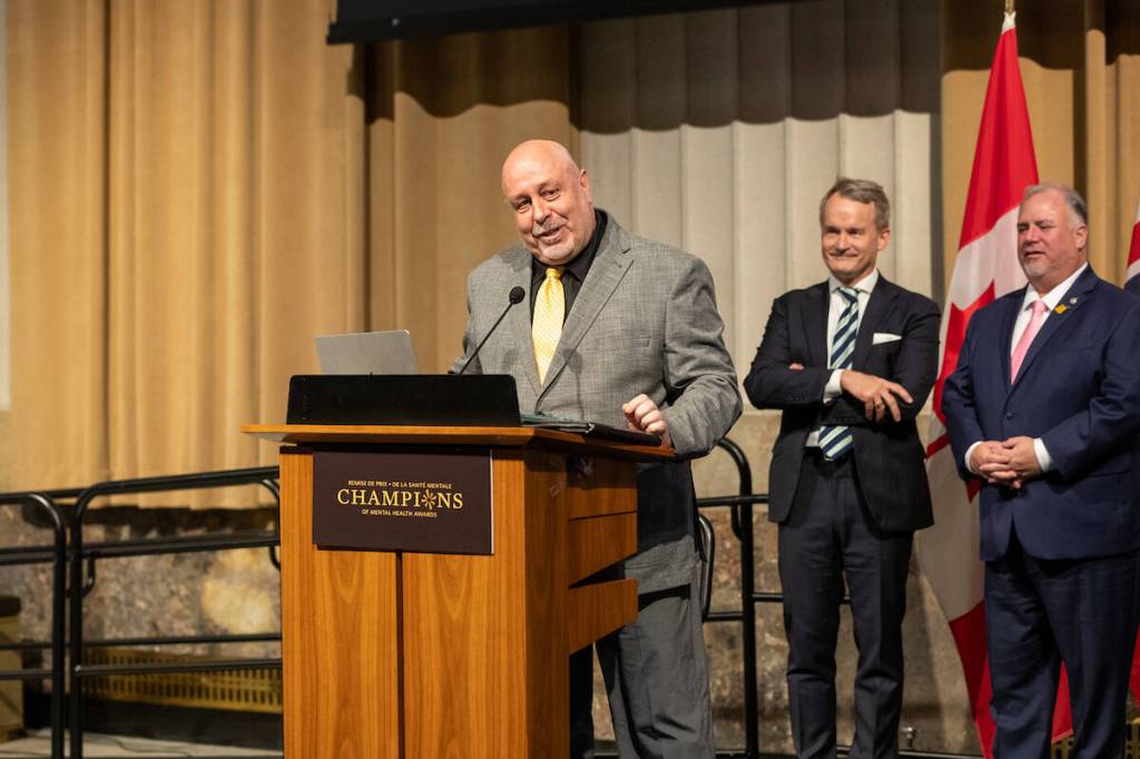 Earlier this month in Ottawa, former Ponoka resident Michael Perry was the recipient of the 2025 ‘Champion of Mental Health Award’ in the Workplace category from the ​Canadian Alliance on Mental Illness and Mental Health (CAMIMH). (Photo submitted)