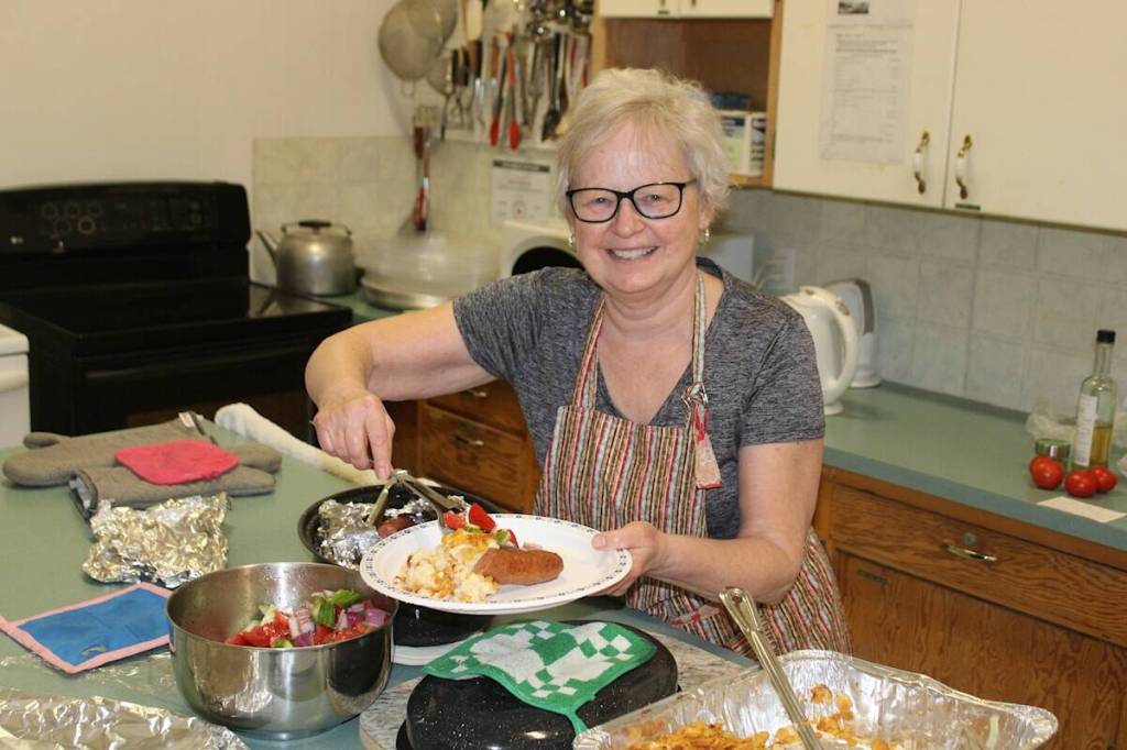 Charlotte Boychuk, Ponoka United Church administrator, is hoping there will be additional community support for both the Coats for the Cold program and the weekly lunch program that are both run through the church. (File photo)